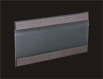 সুপারমার্কেট প্লাস্টিক ট্যাগ হোল্ডার / Extruded HolderWith 2pcs চৌম্বক স্ট্রিপ